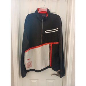 Men's M. Society Good Vibes Only Colorblock Pullover Quarter Zip Jacket Size XL